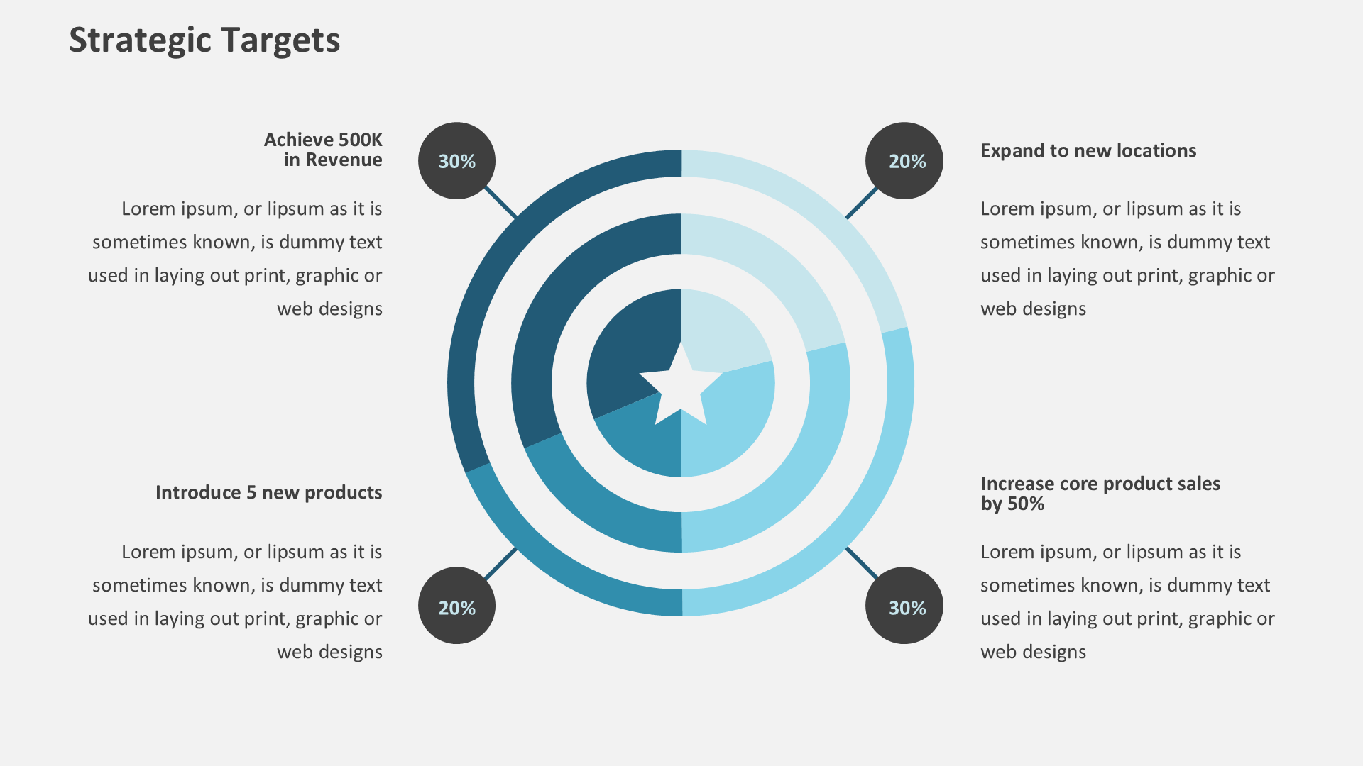 Corporate Strategy Blue slide 7
